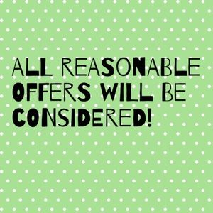 Make an offer when you see something you like!