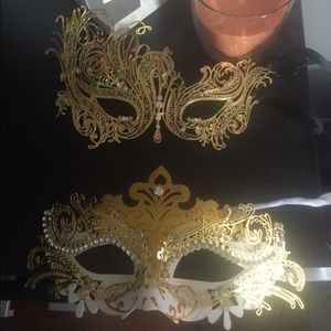 Gold Masquerade Masks
