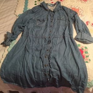 Maurices chambray cinch waist dress. Worn once