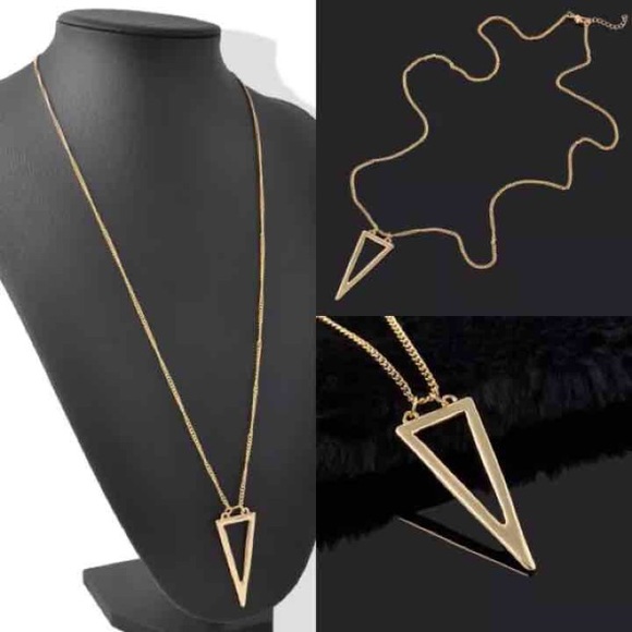 New Gold Triangle Necklace