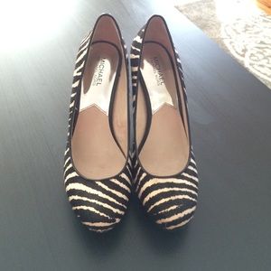 Michael Kors Zebra print heels