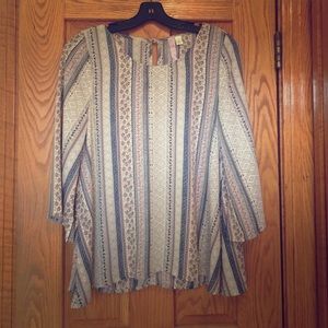 Francesca's floral blouse