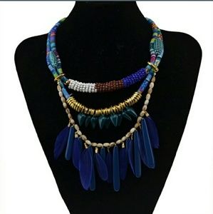 Bohemian tassel choker