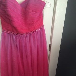 Pink prom dress