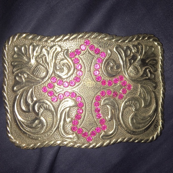 Cross belt buckle, perfect condition!