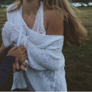 White Halter Bralette