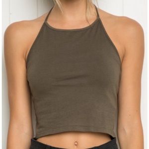 Green Brandy Melville Sachi Halter