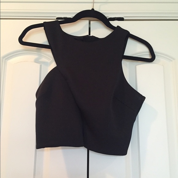 Black crop top