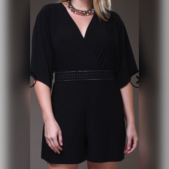 PLUS Boho flared romper - Picture 3 of 4