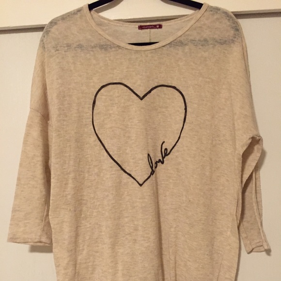 'Love' dolman top