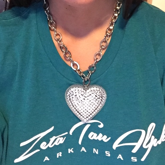 Tarina Tarantino "big heart" statement necklace