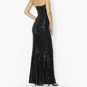 Calvin Klein black sequin dress size 12