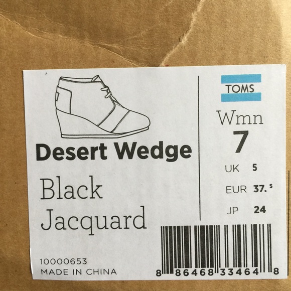 "SOLD" Toms Wedge Ankle Boot - Picture 4 of 4