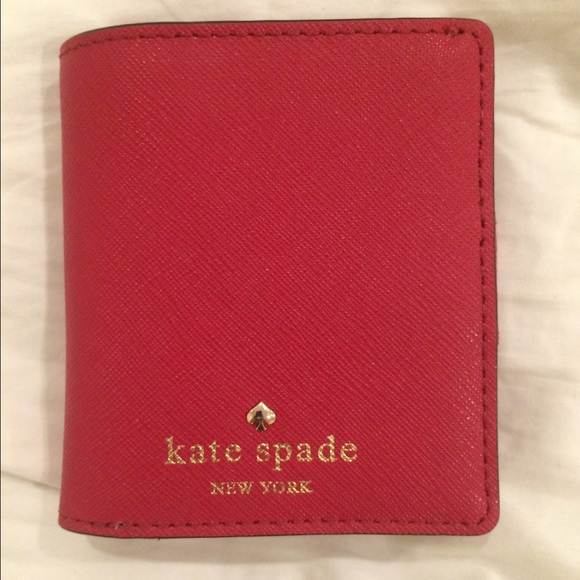 Small red  Kate Spade Wallet.