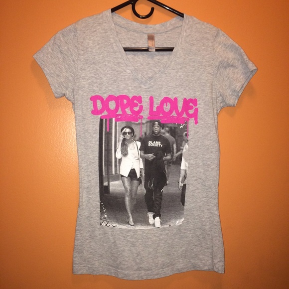 "Dope Love" V Neck Tee