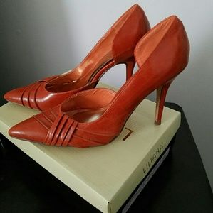 Lilian Burnt Orange Pumps
