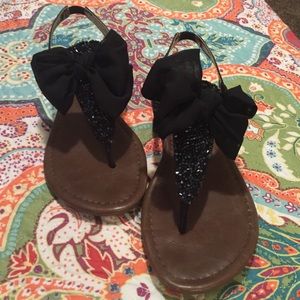 Material Girl black sandals