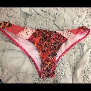 Oniell coral paisley brand new bikini bottom