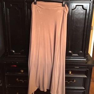Tan colored maxiskirt by American Dream size large