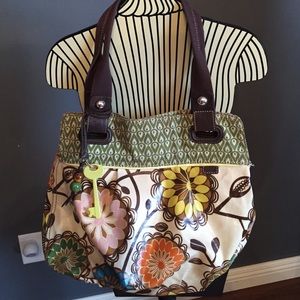 Fossil Key-per floral purse