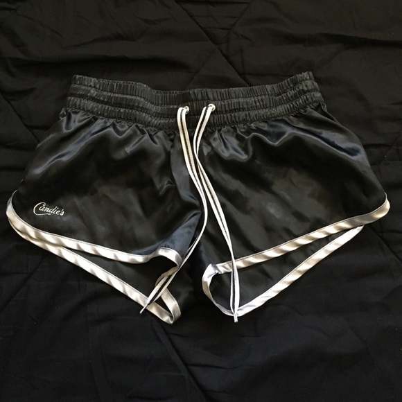 Black running shorts