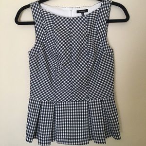 Sleeveless Gangham Blouse