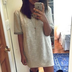 Oversized loopback T-shirt dress