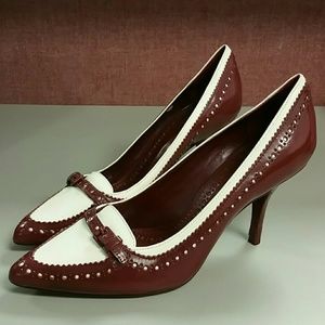 Tory Burch Darlene Spectator Pointy Toe Pumps