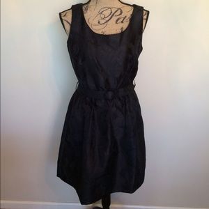 MSK damask woven dress w/ self belt NWOT