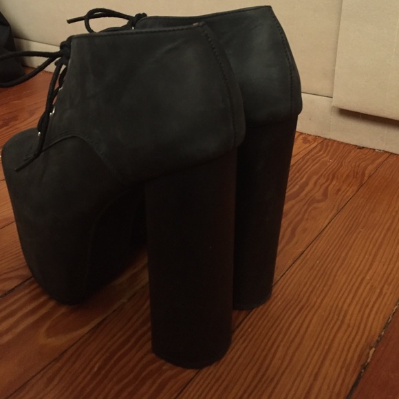 Jeffrey Campbell Leather Platform Booties - Picture 4 of 4