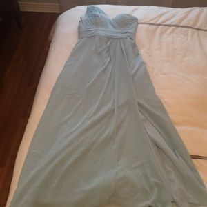 Blue bridesmaid dress