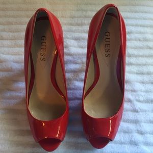 Guess Red Patent shoes