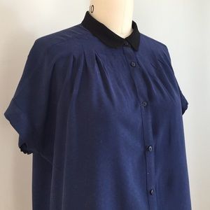 Uniqlo button down blouse