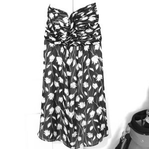 Strapless cocktail dress