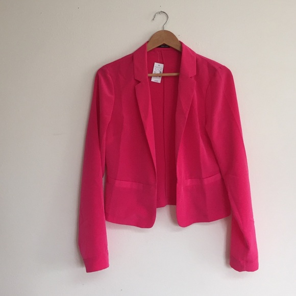 Maurices Jackets & Blazers - Pink Crepe Blazer