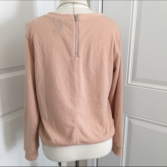 H&M Blush Textured Sweatshirt - Picture 4 of 4