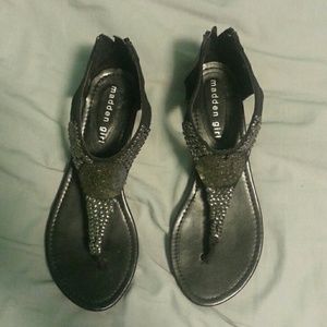 SALE Size 8!WORN ONCE!Madden girl black sandals