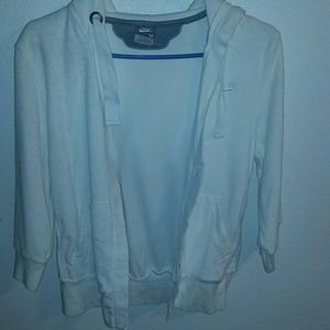 Nike, button up, terry cloth hoody