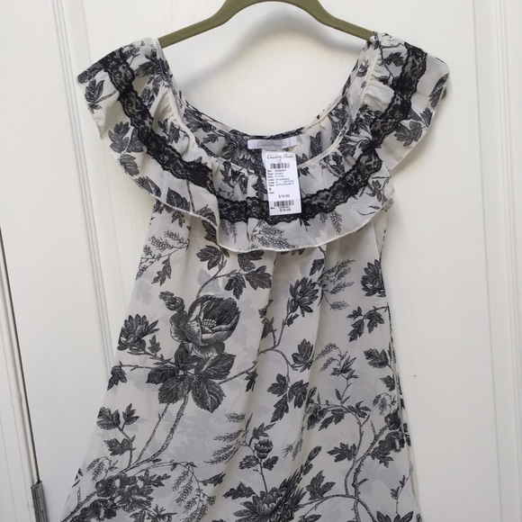 Ruffle Shoulder Blouse