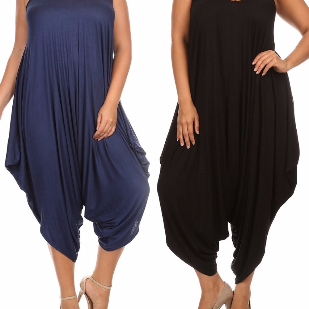 New plus size harem oversized jumpsuit dress - Picture 5 of 6