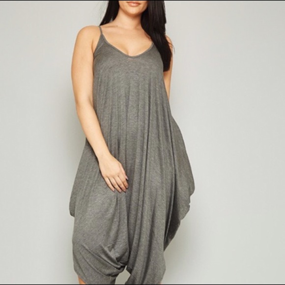 New plus size harem oversized jumpsuit dress - Picture 4 of 6