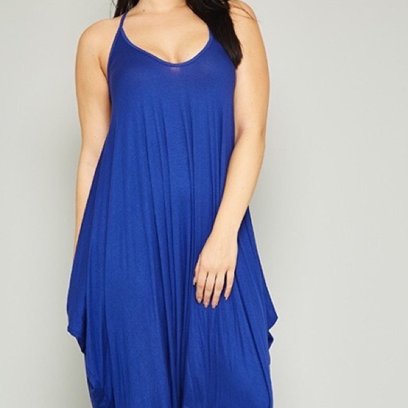 New plus size harem oversized jumpsuit dress - Picture 6 of 6