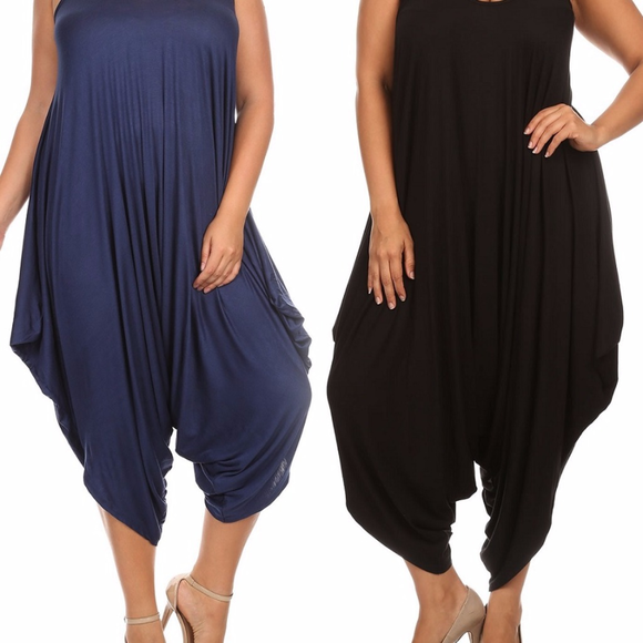 New plus size harem oversized jumpsuit dress - Picture 5 of 6