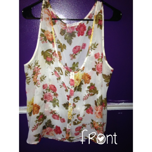 Floral Sheer Tank Top