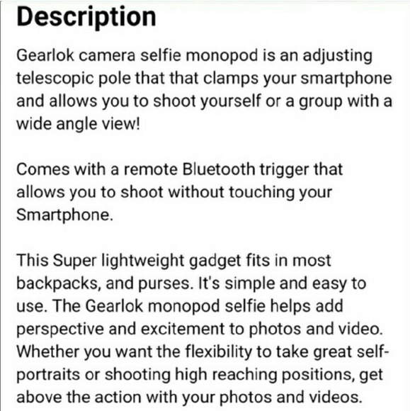 Wireless Selfie Stick - Picture 2 of 2