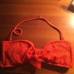 Orange bikini top