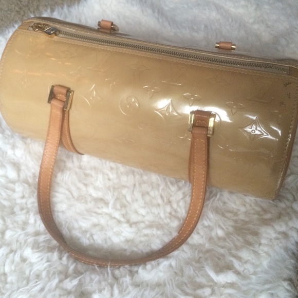 Louis Vuitton Bedford Vernis Papillon Yellow Bag