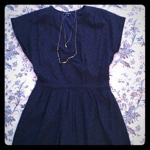 Madewell Silk Fable Dress in Leaf Shade