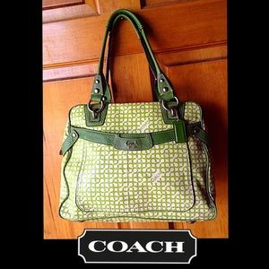 RARE! COACH Ltd Handbag Penelope Op Art purse