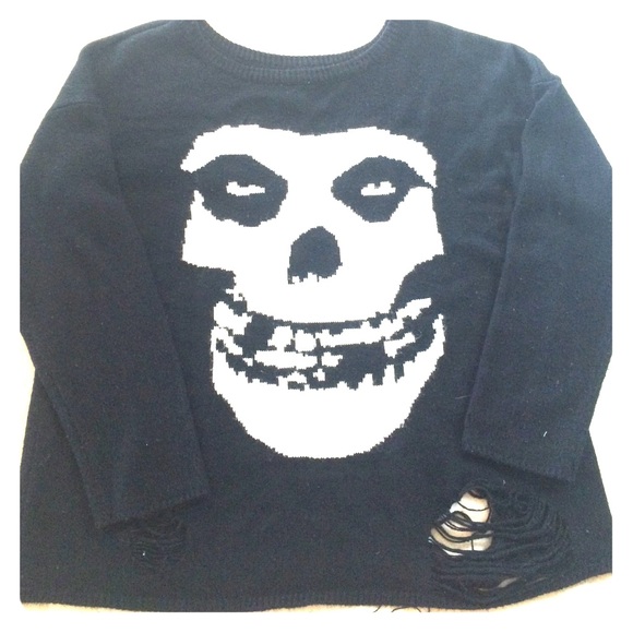 Distressed Knit Misfits Sweater